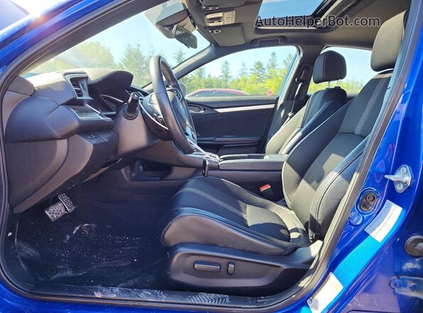 2HGFC2F83MH005027 2021 HONDA CIVIC Blue Front interior view