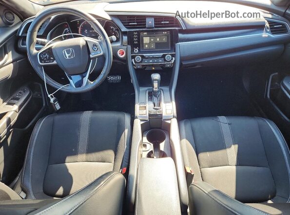 2HGFC2F83MH005027 2021 HONDA CIVIC Blue Dashboard view