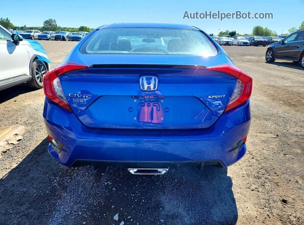 2HGFC2F83MH005027 2021 HONDA CIVIC Blue Rear view