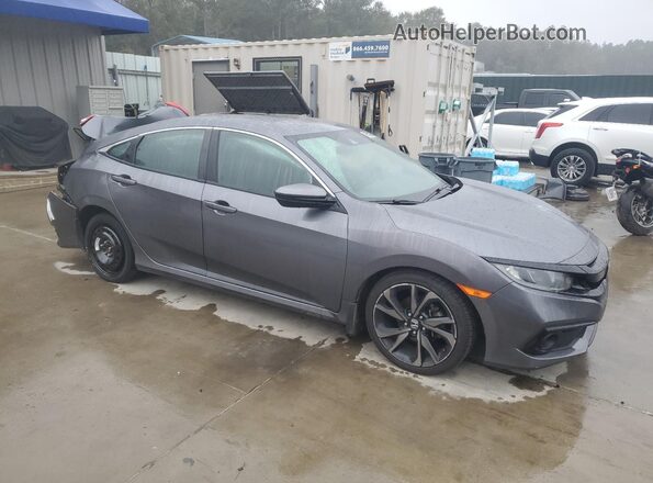 2HGFC2F83MH523316 2021 HONDA CIVIC Blue წინა სალონის ხედი