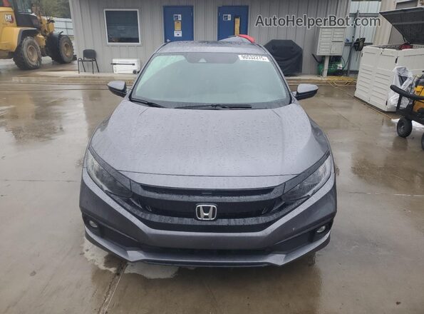 2HGFC2F83MH523316 2021 HONDA CIVIC Blue წინა პანელის ხედი