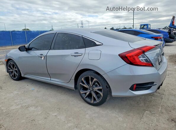 2HGFC2F83MH527267 2021 HONDA CIVIC Silver Հետևի ձախ