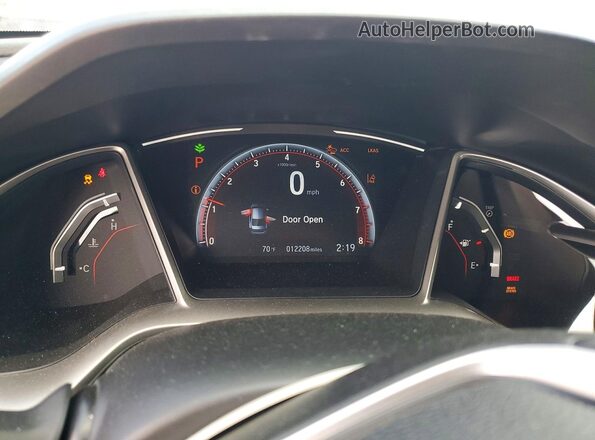 2HGFC2F83MH527267 2021 HONDA CIVIC Silver Սարքավորումների վահանակի տեսք