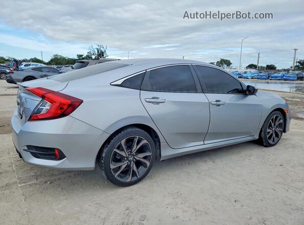2HGFC2F83MH527267 2021 HONDA CIVIC Silver Հետևի աջ