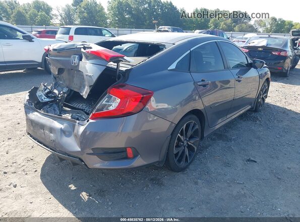 2HGFC2F83MH539497 2021 HONDA CIVIC Серый Задняя правая четверть