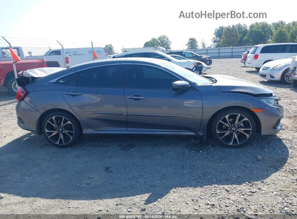2HGFC2F83MH539497 2021 HONDA CIVIC Серый Вид задней части салона