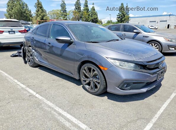 2HGFC2F83MH548104 2021 HONDA CIVIC Charcoal წინა მარჯვენა