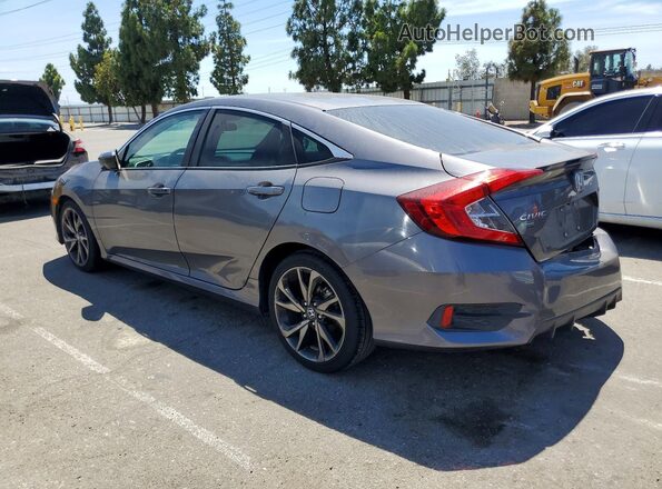 2HGFC2F83MH548104 2021 HONDA CIVIC Charcoal უკანა მარცხენა