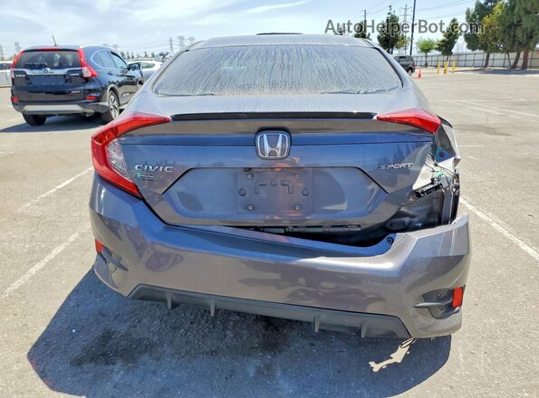 2HGFC2F83MH548104 2021 HONDA CIVIC Charcoal უკანა ხედი