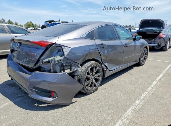 2HGFC2F83MH548104 2021 HONDA CIVIC Charcoal უკანა მარჯვენა