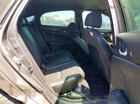 2HGFC2F83MH548104 2021 HONDA CIVIC Charcoal უკანა სავარძლების ხედი