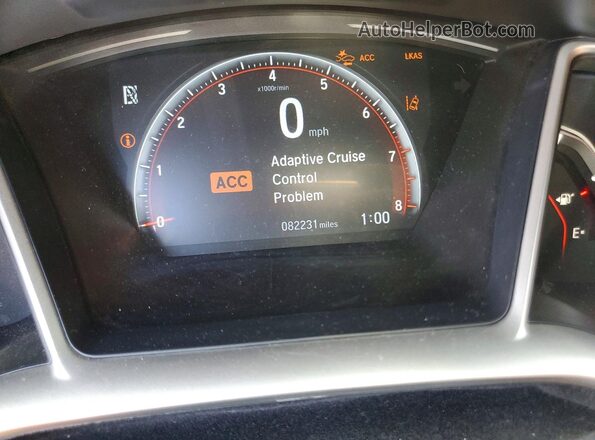 2HGFC2F83MH548104 2021 HONDA CIVIC Charcoal ხელსაწყოთა პანელის ხედი