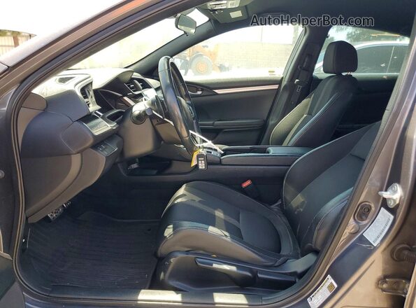 2HGFC2F83MH548104 2021 HONDA CIVIC Charcoal წინა სალონის ხედი
