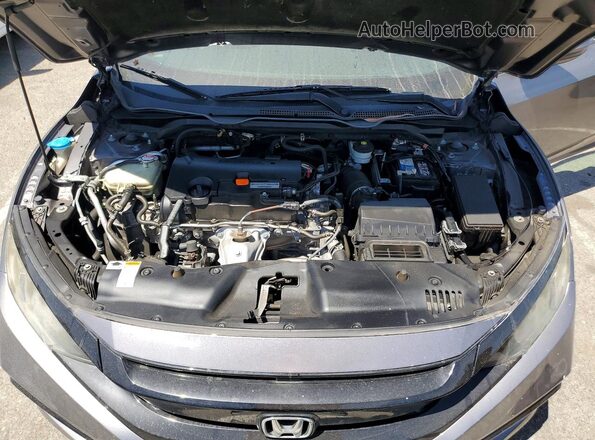 2HGFC2F83MH548104 2021 HONDA CIVIC Charcoal უკანა სალონის ხედი