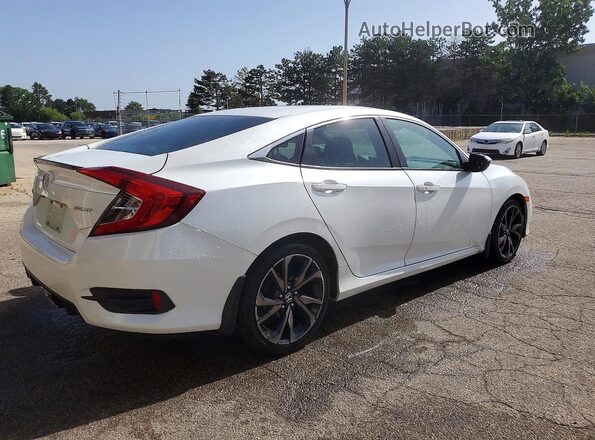 2HGFC2F83MH552993 2021 HONDA CIVIC Белый Задняя правая четверть