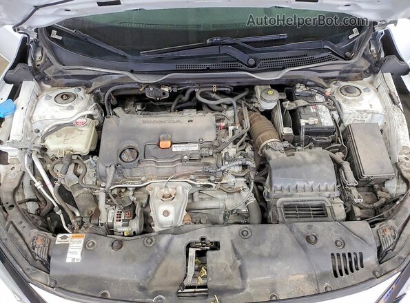 2HGFC2F83MH552993 2021 HONDA CIVIC Белый Вид задней части салона