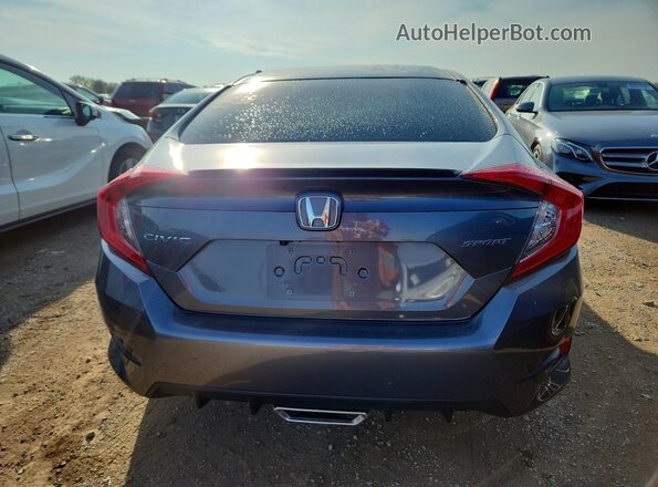 2HGFC2F83MH558194 2021 HONDA CIVIC Gray Widok z tyłu