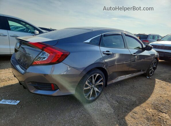 2HGFC2F83MH558194 2021 HONDA CIVIC Gray Tył prawy