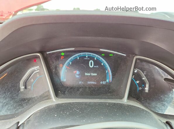 2HGFC2F84HH010520 2017 HONDA CIVIC Red Սարքավորումների վահանակի տեսք