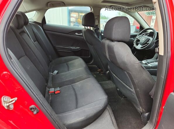 2HGFC2F84HH010520 2017 HONDA CIVIC Red Հետևի նստատեղերի տեսք