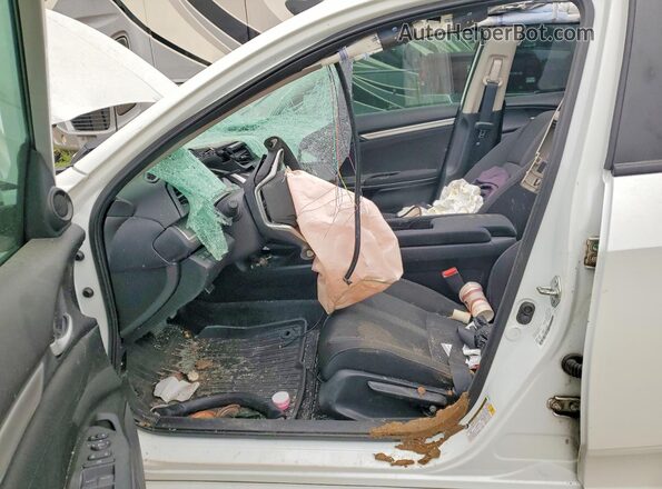 2HGFC2F84JH000995 2018 HONDA CIVIC White Вид салону спереду