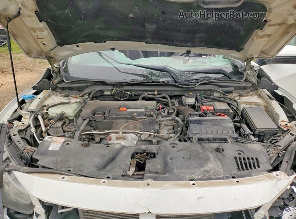 2HGFC2F84JH000995 2018 HONDA CIVIC White Вид задньої частини салону