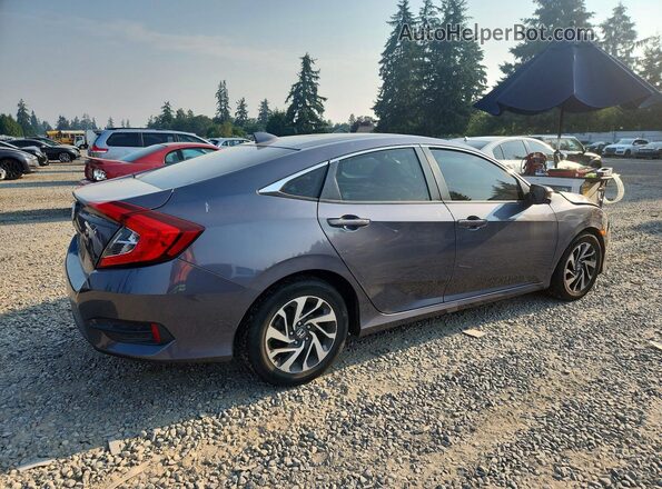 2HGFC2F84JH605342 2018 HONDA CIVIC Gray Задня права чверть