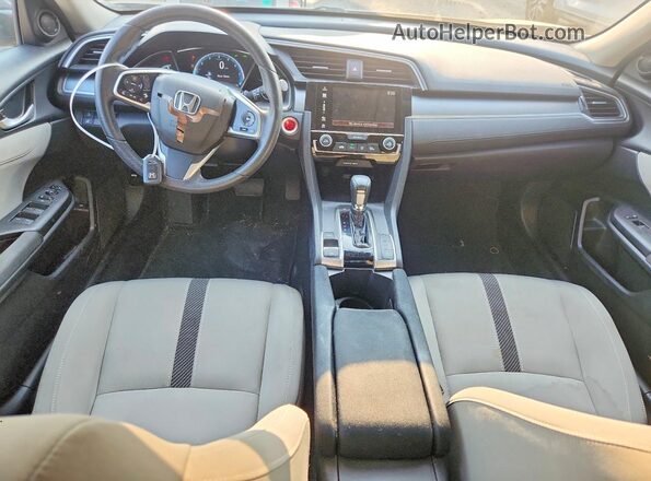2HGFC2F84JH605342 2018 HONDA CIVIC Gray Вид панелі приладів