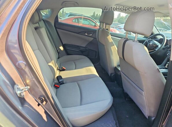 2HGFC2F84JH605342 2018 HONDA CIVIC Gray Вид задніх сидінь