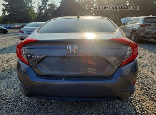 2HGFC2F84JH605342 2018 HONDA CIVIC Gray Вид ззаду