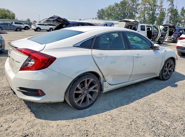 2HGFC2F84KH504948 2019 HONDA CIVIC White Tył prawy