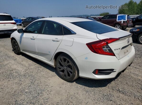 2HGFC2F84KH504948 2019 HONDA CIVIC White Tył lewy