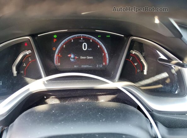 2HGFC2F84KH504948 2019 HONDA CIVIC White Widok zestawu wskaźników