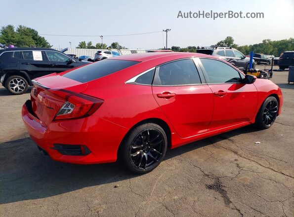 2HGFC2F84KH516596 2019 HONDA CIVIC Red Rear right