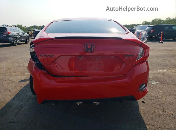 2HGFC2F84KH516596 2019 HONDA CIVIC Red Rear view