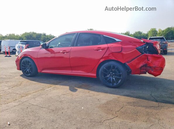 2HGFC2F84KH516596 2019 HONDA CIVIC Red Rear left
