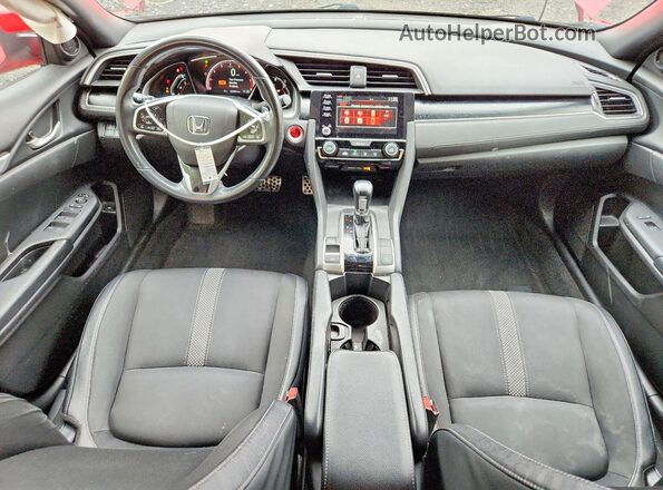 2HGFC2F84KH516596 2019 HONDA CIVIC Red Dashboard view