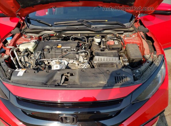 2HGFC2F84KH516596 2019 HONDA CIVIC Red Rear interior view
