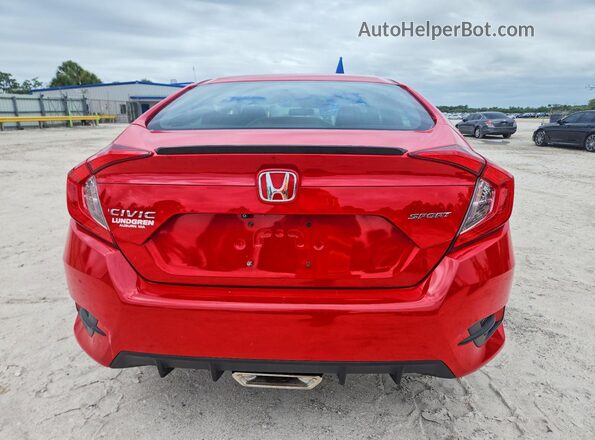 2HGFC2F84KH524617 2019 HONDA CIVIC Красный Вид сзади