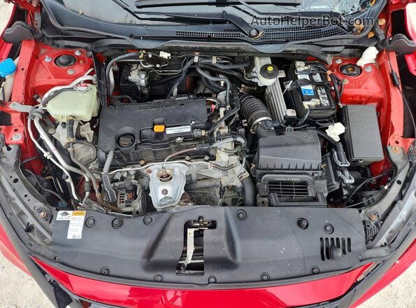 2HGFC2F84KH524617 2019 HONDA CIVIC Красный Вид задней части салона