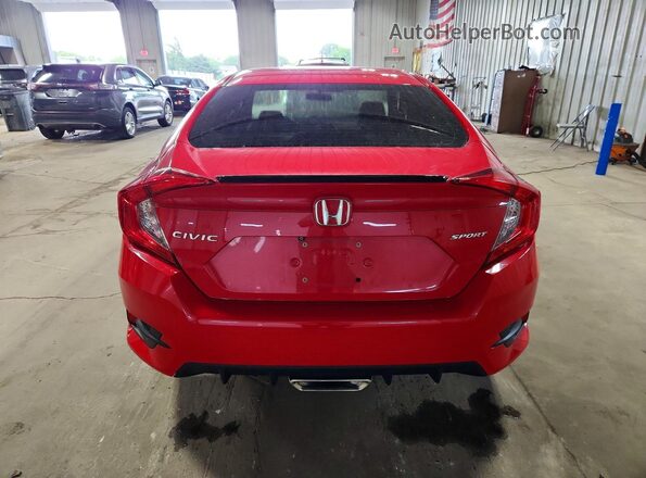 2HGFC2F84KH535116 2019 HONDA CIVIC Red უკანა ხედი