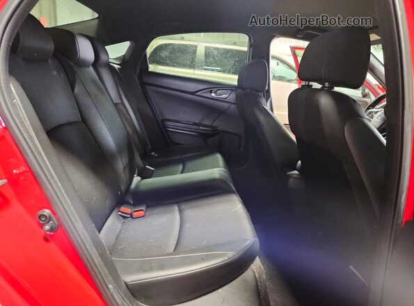 2HGFC2F84KH535116 2019 HONDA CIVIC Red უკანა სავარძლების ხედი