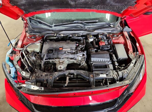 2HGFC2F84KH535116 2019 HONDA CIVIC Red უკანა სალონის ხედი