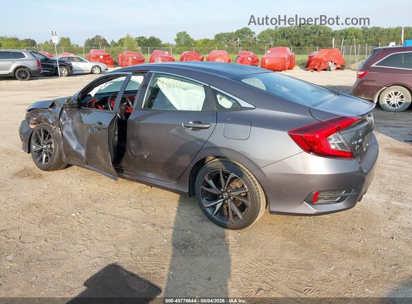 2HGFC2F84KH547184 2019 HONDA CIVIC Gray Задня ліва чверть
