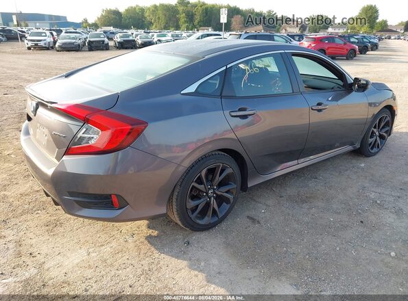 2HGFC2F84KH547184 2019 HONDA CIVIC Gray Задня права чверть