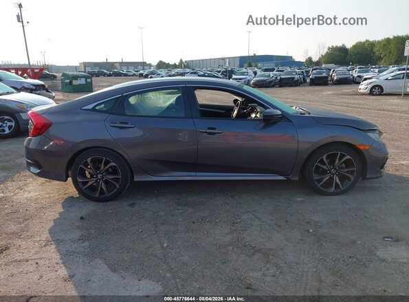 2HGFC2F84KH547184 2019 HONDA CIVIC Gray Вид задньої частини салону