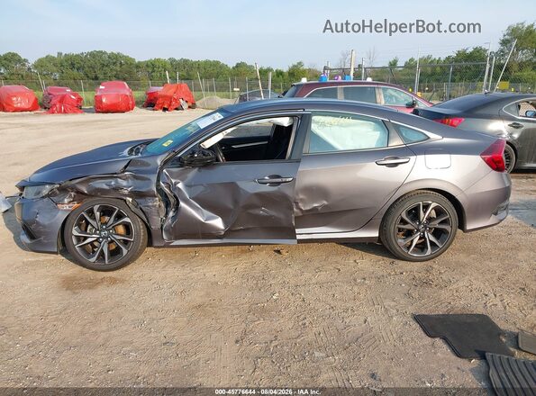 2HGFC2F84KH547184 2019 HONDA CIVIC Gray Панорамний вид салону 360°