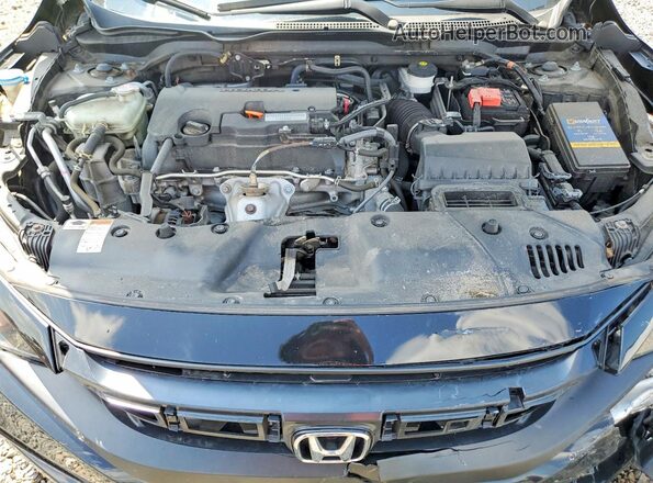 2HGFC2F84KH595154 2019 HONDA CIVIC Черный Вид задней части салона