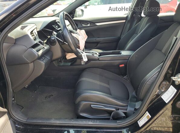 2HGFC2F84KH595154 2019 HONDA CIVIC Черный Вид салона спереди