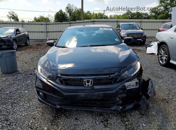 2HGFC2F84KH595154 2019 HONDA CIVIC Черный Вид спереди